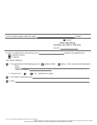 Document preview: Form GF-131A Order Appointing Guardian Ad Litem or Attorney - Wisconsin