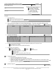 Document preview: Form GN-3435 Petition for Appointment of Standby/Successor Guardian (With Hearing) (Adult Guardianship) - Wisconsin