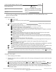 Document preview: Form GN-3675 Petition for Review of Conduct of Guardian (Minor Guardianship of the Estate) - Wisconsin