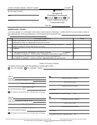 Form GN-3500 Account of Guardian/Conservator (Adult Guardianship and Conservatorship) - Wisconsin