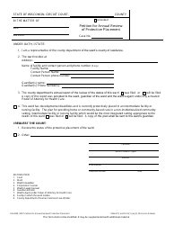 Document preview: Form GN-4080 Petition for Annual Review of Protective Placement - Wisconsin