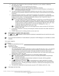 Form GN-4180 Order on Petition for Involuntary Administration of Psychotropic Medication (With Order for Protective Services) - Wisconsin, Page 2