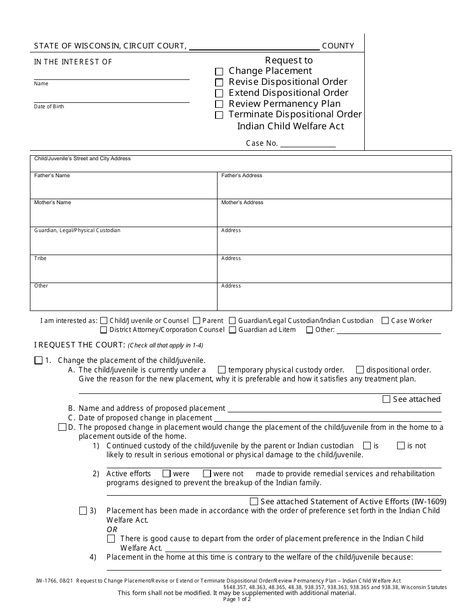 Form Iw-1766 - Fill Out, Sign Online And Download Printable Pdf 