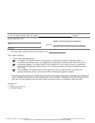 Document preview: Form JD-1763B Order Concerning Recoupment - Wisconsin