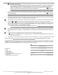 Form JN-1501 Petition for Appointment of Guardian Full/Limited/Temporary Guardianship (48.9795 Wis. Stats.) - Wisconsin, Page 2