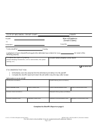 Document preview: Form SC-514 Writ of Replevin (Small Claims) - Wisconsin