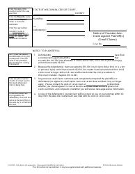 Document preview: Form SC-5250V Notice of Counterclaim - Claim Against Plaintiff(S) (Small Claims) - Wisconsin