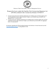 Request for Leave Under the Families First Coronavirus Response Act (Ffcra) Related to the Coronavirus Disease Covid-19 - Wisconsin, Page 3