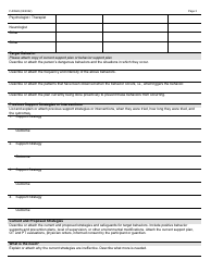 Form F-00926 Application for the Use of Protective Equipment or Mechanical Restraint Clts and Ccop - Wisconsin, Page 3