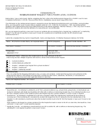 Document preview: Form F-01012 Reimbursement Request for a Pasrr Level I Screen - Wisconsin