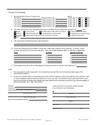 Form AP-010 Petition for Waiver of Fees/Costs - Affidavit of Indigency - Wisconsin, Page 2
