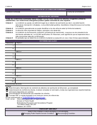 Formulario F-02541 Nominacion De La Condicion De Defectos De Nacimiento De Wisconsin - Wisconsin (Spanish), Page 2