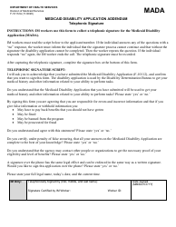 Document preview: Form F-10112A Medicaid Disability Application Addendum - Wisconsin