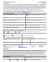 Document preview: Form F-02487 Wisconsin Immunization Registry (Wir) Record Release Authorization - Wisconsin (Somali)