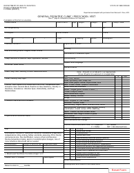 Document preview: Form F-01068J General Pediatric Clinic/Preschool Visit - Wisconsin