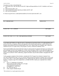Form F-44161A Wic Cardholder Rights and Responsibilities - Wisconsin, Page 2