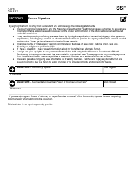 Form F-02733 Request for Community Spouse Signature - Wisconsin, Page 2