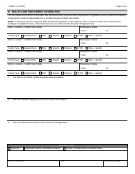 Form F-62610 Nurse Aide Training Program Primary Instructor Application - Wisconsin, Page 2