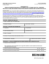 Form F-01950 Prior Authorization Drug Attachment for Cytokine and Cell Adhesion Molecule (Cam) Antagonist Drugs for Crohn&#039;s Disease and Ulcerative Colitis - Wisconsin