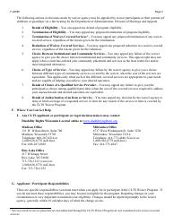 Form F-20985 Participant Rights and Responsibilities Notification - Wisconsin, Page 3