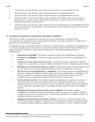 Formulario F-20985 Notificacion De Derechos Y Responsabilidades Del Participante - Wisconsin (Spanish), Page 3