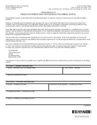 Document preview: Form F-11016 Prior Authorization/Physician Attachment (Pa/Pa) - Wisconsin