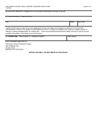 Form F-01186 Wisconsin Chronic Renal Disease Program Application - Wisconsin, Page 6