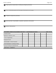 Form F-62319 Hospice Volunteer Program Review - Wisconsin, Page 2