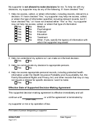 Form F-02377 Supported Decision-Making Agreement - Wisconsin, Page 3
