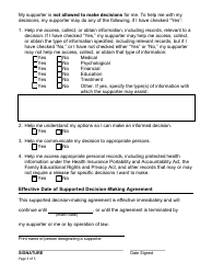 Form F-02377 Supported Decision-Making Agreement - Wisconsin, Page 7