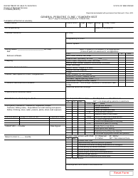 Document preview: Form F-01068G General Pediatric Clinic - 15-month Visit - Wisconsin