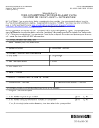 Form F-00081 Prior Authorization/Preferred Drug List (Pa/Pdl) for Opioid Dependency Agents - Buprenorphine - Wisconsin