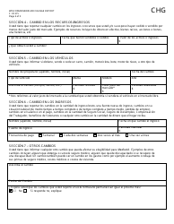 Formulario F-10137 Reporte De Cambios De Medicaid - Wisconsin (Spanish), Page 2