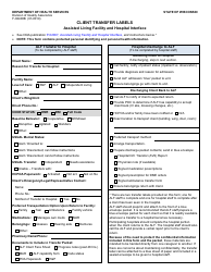 Document preview: Form F-02400B Client Transfer Labels - Wisconsin