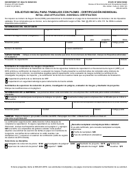 Formulario F-02031 Solicitud Inicial Para Trabajos Con Plomo - Certificacion Individual - Wisconsin (Spanish)