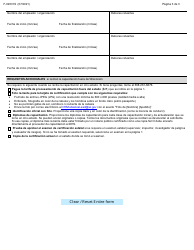 Formulario F-02031 Solicitud Inicial Para Trabajos Con Plomo - Certificacion Individual - Wisconsin (Spanish), Page 3