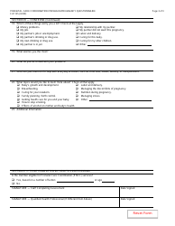 Form F-01105 Prenatal Care Coordination Pregnancy Questionnaire - Wisconsin, Page 3