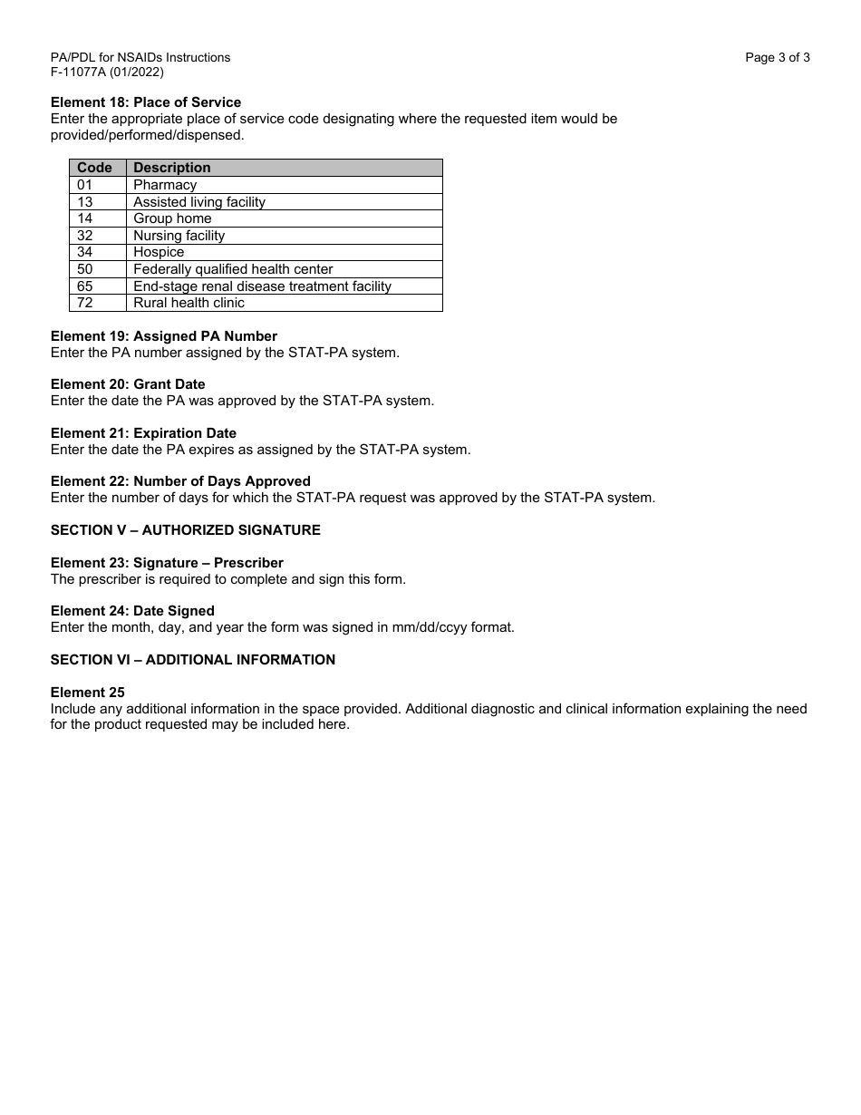 Download Instructions for Form F11077 Prior Authorization/Preferred