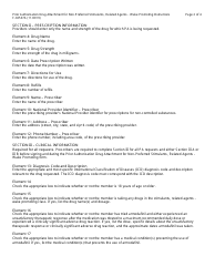 Instructions for Form F-02537 Forwardhealth Prior Authorization Drug Attachment for Non-preferred Stimulants, Related Agents - Wake Promoting - Wisconsin, Page 2