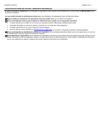 Formulario F-44003 Solicitud Para Renovador De Trabajos Con Plomo De Manera Segura - Wisconsin (Spanish), Page 2