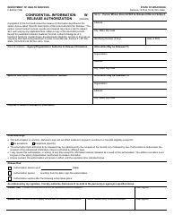Document preview: Form F-82009W Confidential Information Release Authorization - Two Entities - Wisconsin