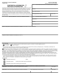 Document preview: Form F-82009F Confidential Information Release Authorization: Wishin - Wisconsin