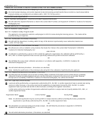 Form F-45013 Application for a Radioactive Material License Authorizing the Use of Industrial Radiography - Wisconsin, Page 3