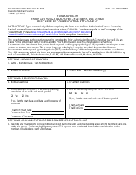 Document preview: Form F-02493 Prior Authorization/Speech-Generating Device Purchase Recommendation Attachment - Wisconsin