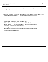 Form F-02493 Prior Authorization/Speech-Generating Device Purchase Recommendation Attachment - Wisconsin, Page 2