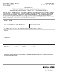 Document preview: Form F-11014 Attachment PA/DA2 Prior Authorization/Dental Attachment - Oral Surgery, Orthodontic, and Fixed Prosthetic Services - Wisconsin