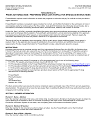 Document preview: Instructions for Form F-02433 Prior Authorization/Preferred Drug List (Pa/Pdl) for Epidiolex - Wisconsin