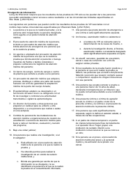 Formulario F-42016 Autorizacion Para La Divulgacion De Resultados Confidenciales De La Prueba De Vih - Wisconsin (Spanish), Page 2