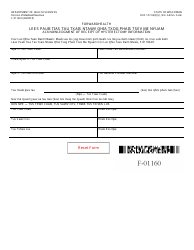 Document preview: Form F-01160 Acknowledgment of Receipt of Hysterectomy Information - Wisconsin (Hmong)