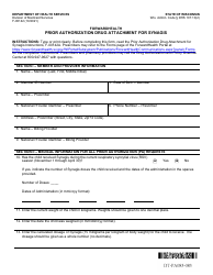 Form F-00142 Prior Authorization Drug Attachment for Synagis - Wisconsin